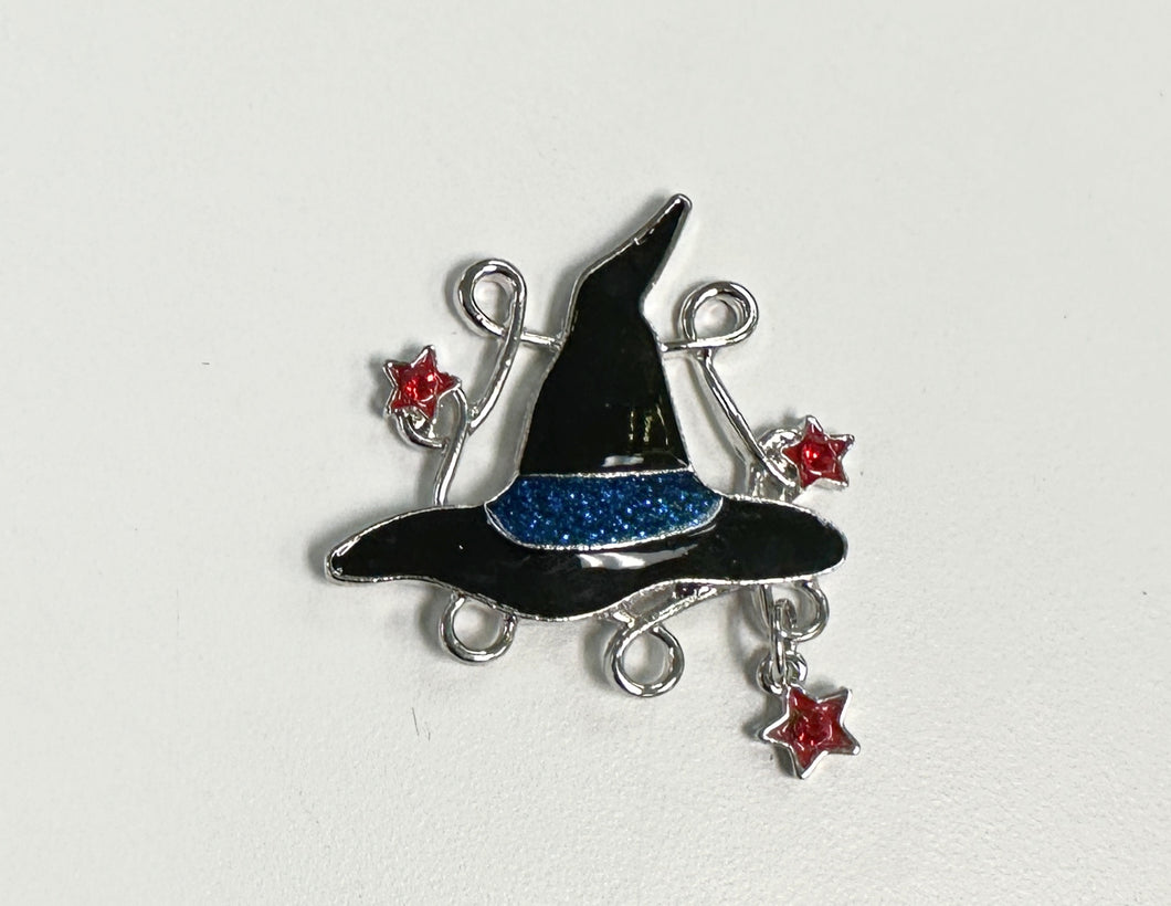Black Witch Hat With Stars Needle Minder