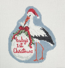 Load image into Gallery viewer, Baby's First Christmas Stork