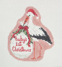 Load image into Gallery viewer, Baby's First Christmas Stork