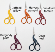 Load image into Gallery viewer, Colorful Stork Embroidery Scissors