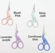 Load image into Gallery viewer, Colorful Stork Embroidery Scissors