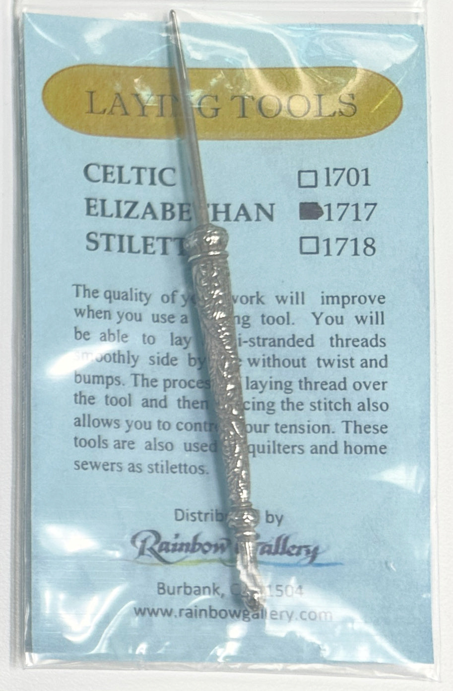 elizabethan laying tool 1717