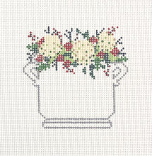 Load image into Gallery viewer, christmas floral arrangement with stitch guide