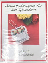 Load image into Gallery viewer, christmas floral arrangement with stitch guide