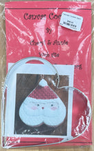 Load image into Gallery viewer, canvas cookie, santa heart