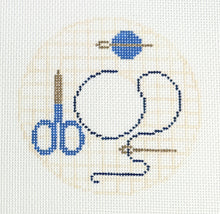 Load image into Gallery viewer, sewing round, pink or blue