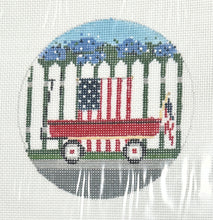 Load image into Gallery viewer, patriotic wagon with stitch guide
