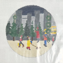 Load image into Gallery viewer, city christmas tree stall with stitch guide
