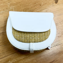 Load image into Gallery viewer, ahdorned cassidy bag, white vegan leather