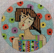 Load image into Gallery viewer, girl luggage tag