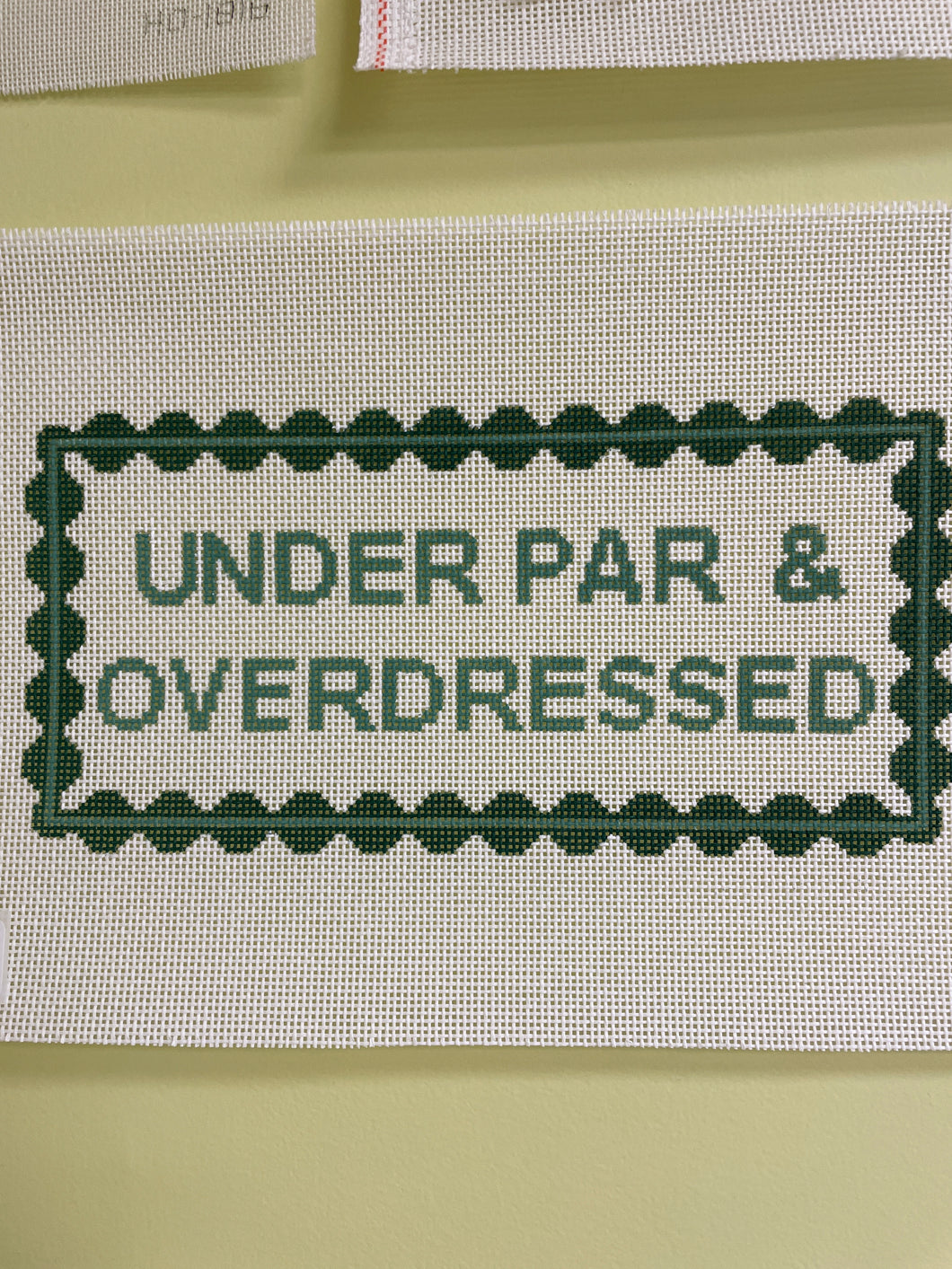 Under Par and Overdressed