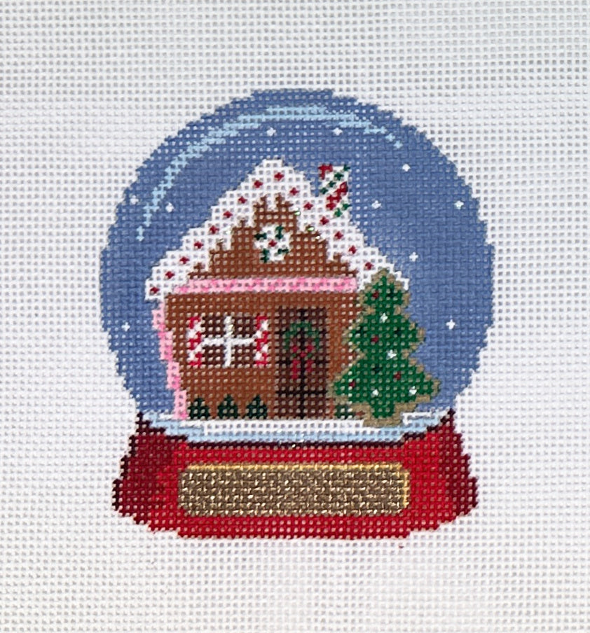 Snow globe, Gingerbread House – The Needle Bug