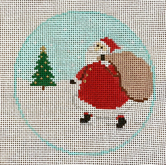 Santa with Toy Sack with Stitch Guide