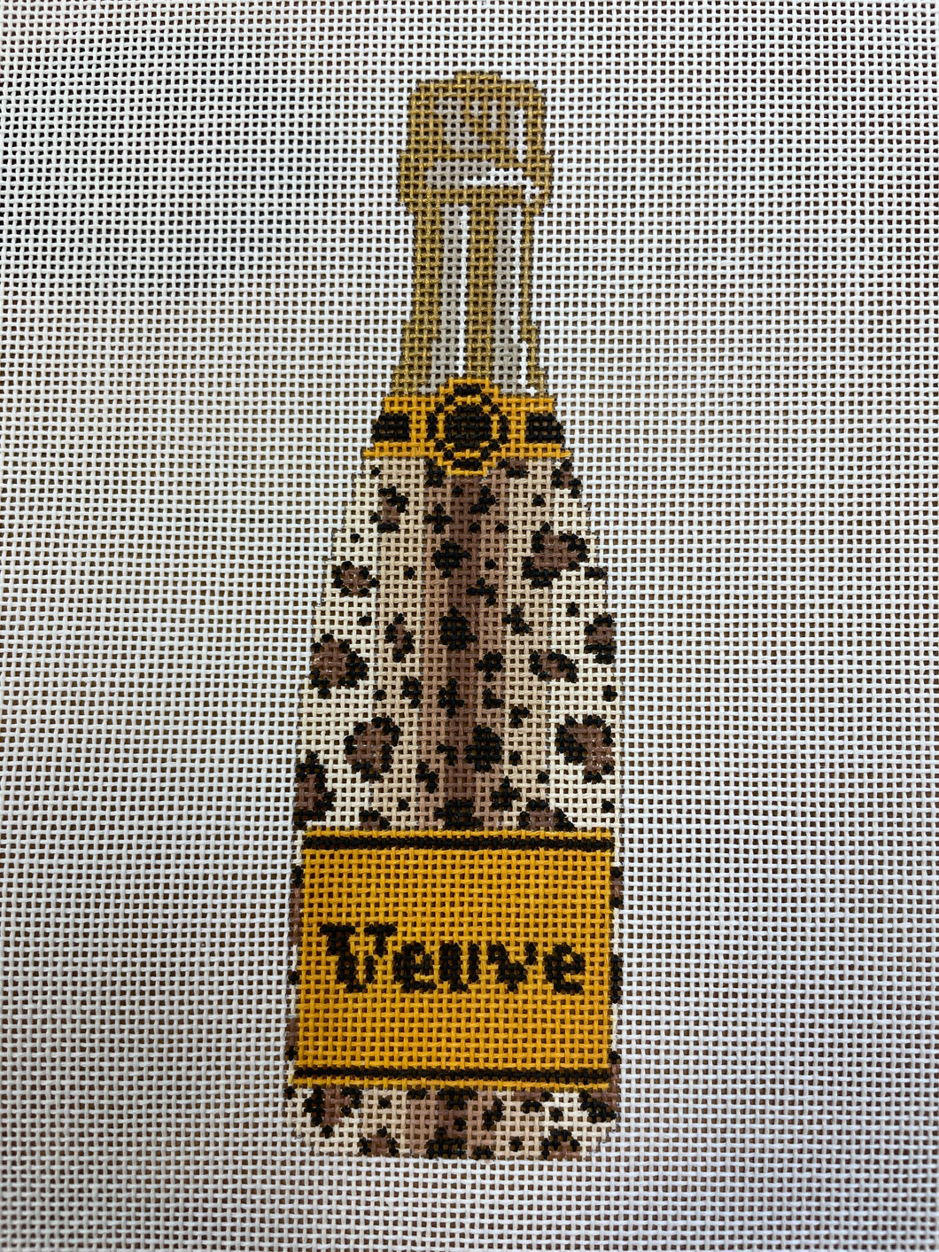 CLV004-L Veuve Bottle- Leopard