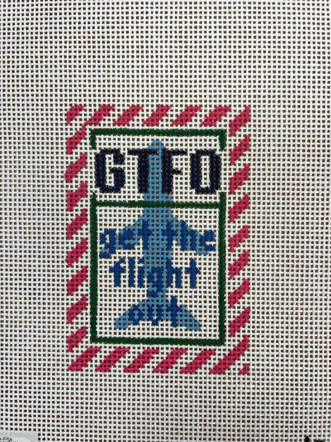 Get the Flight Out Pink Border