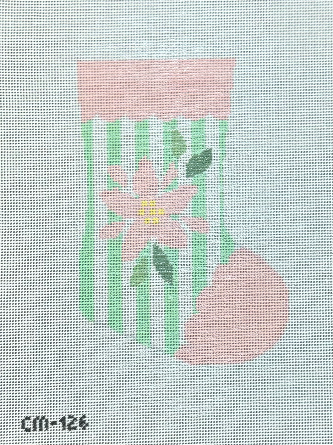 CM126 Poinsettia Mini Stocking