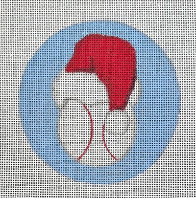 Baseball santa ornament HO2668