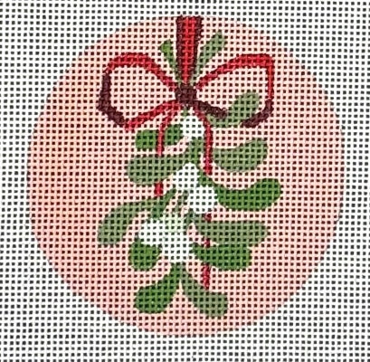 pink mistletoe round HO2698