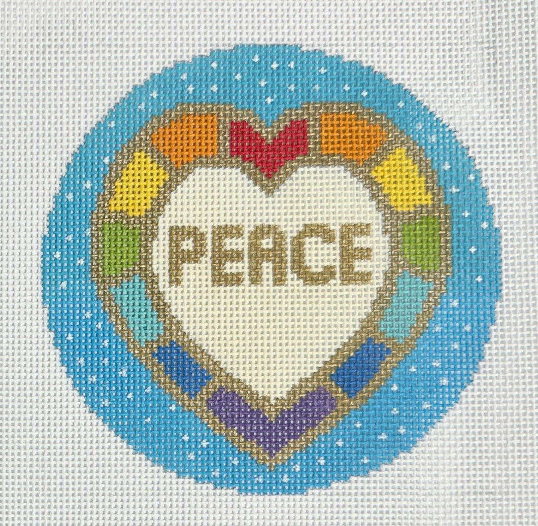 HPNP03 Peace Rainbow Heart