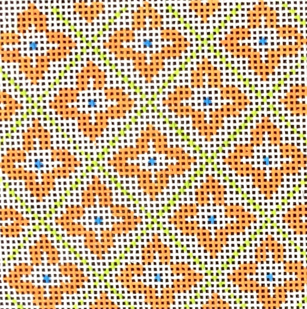 Orange and Green Diamond Insert