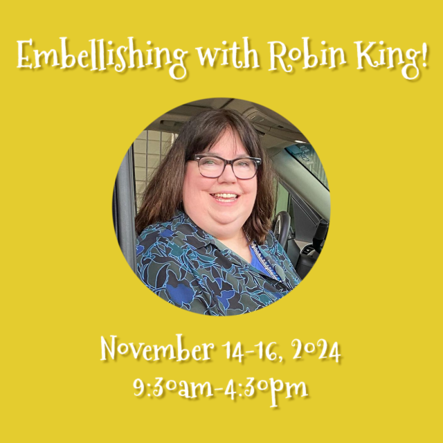 Embellishing with Robin King (3 Days)