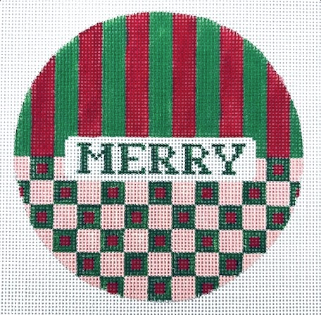 CRL- 1 Large Christmas Round- Merry