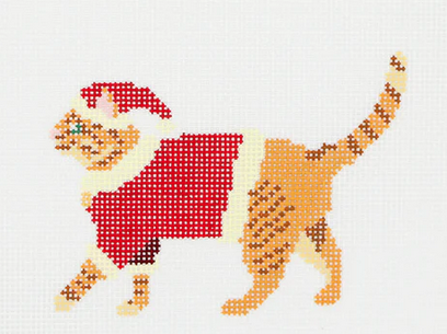 Santa Orange Cat