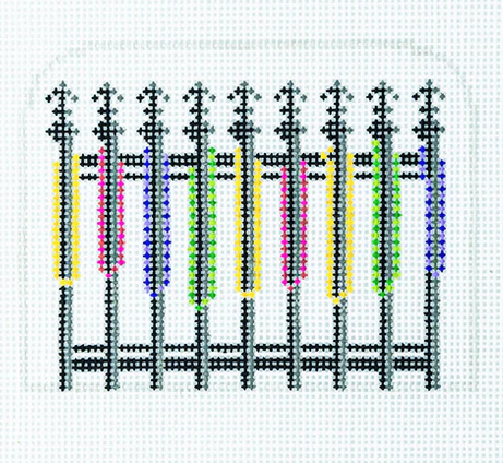 Mardi Gras Bead Fence
