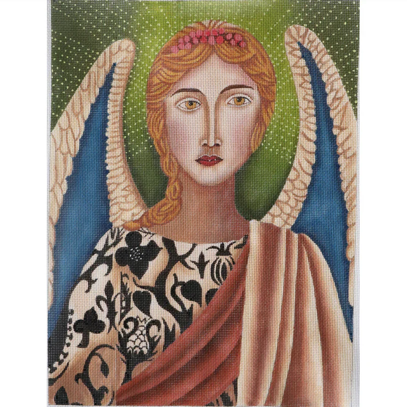 Green Winged Angel, 10 x 13
