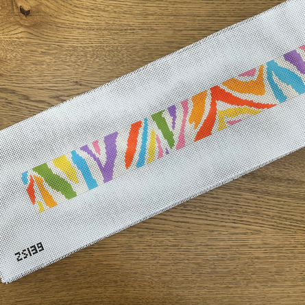 Rainbow Zebra Purse Strap