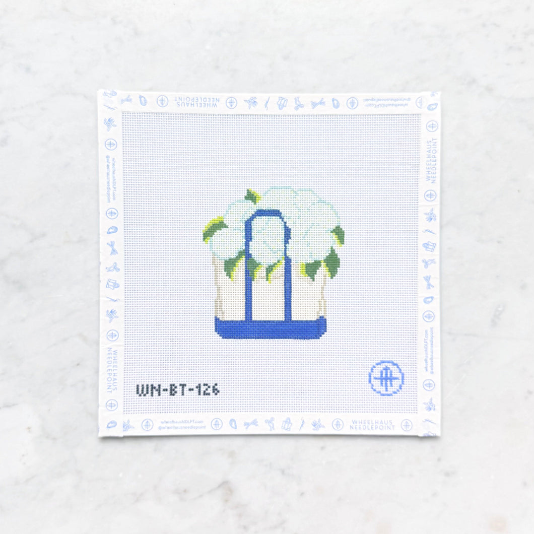 TS Blooming Hydrangeas Tote - White