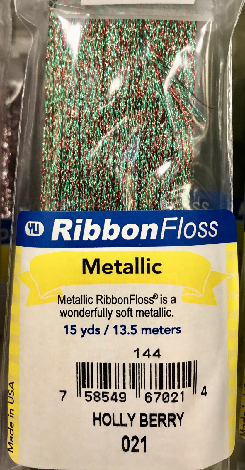 ribbon floss, metallic