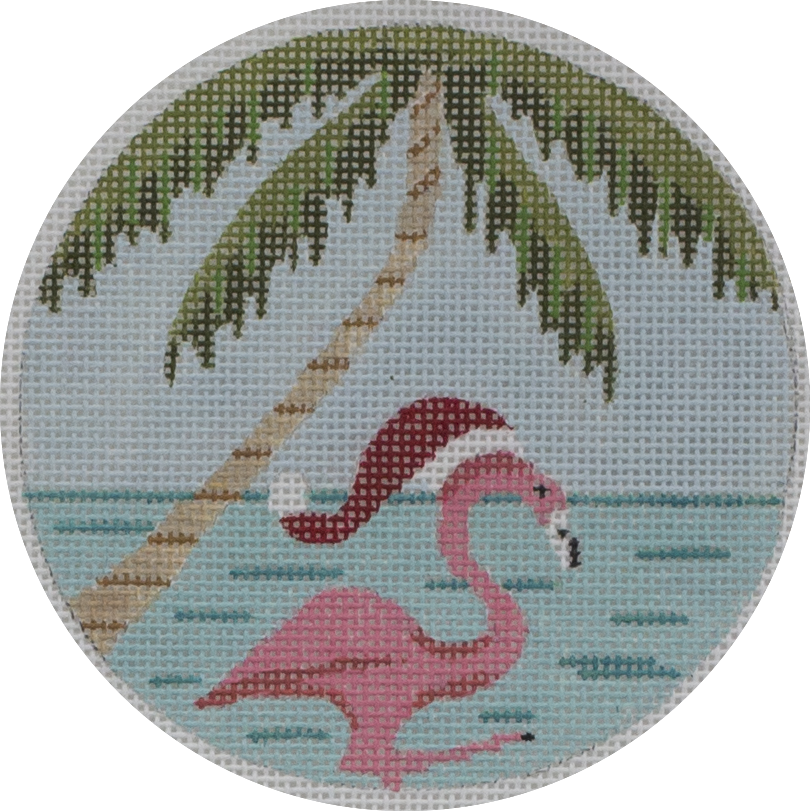 santa hat flamingo
