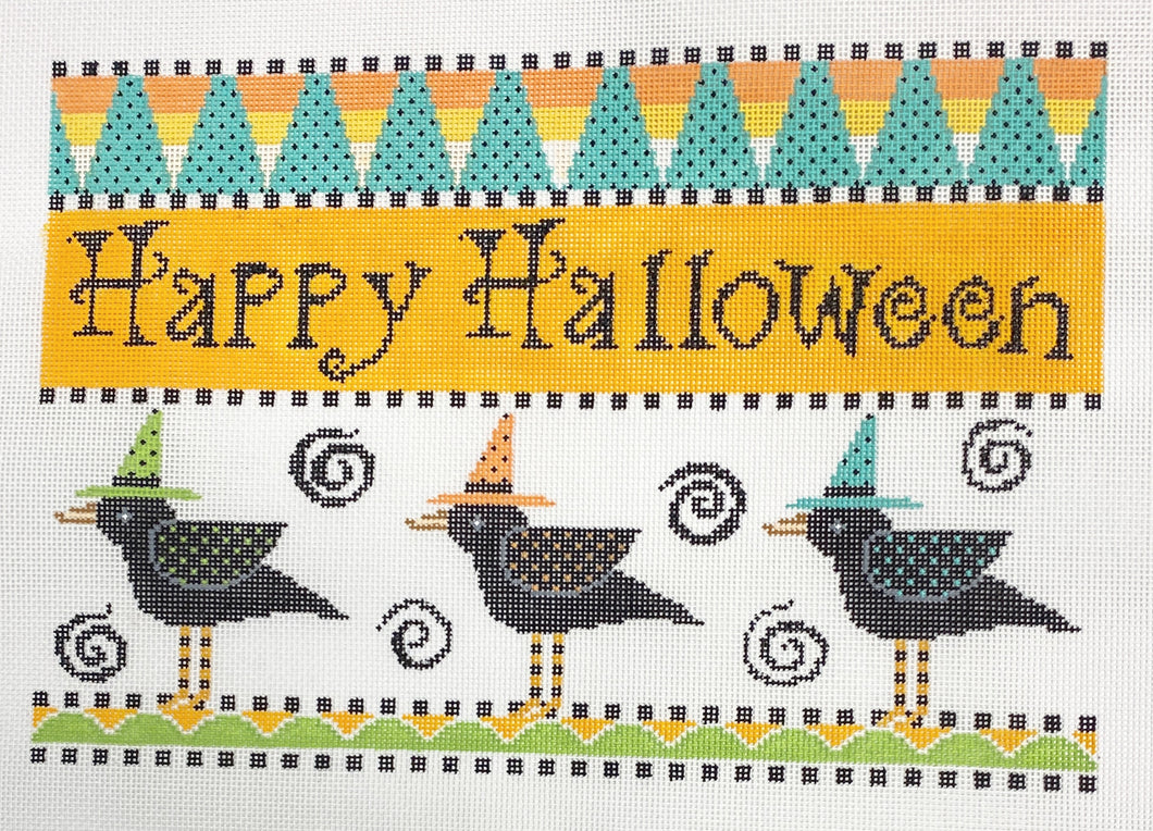 happy halloween crows