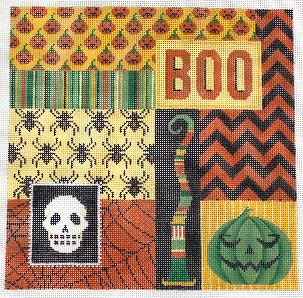 halloween boo patchwork