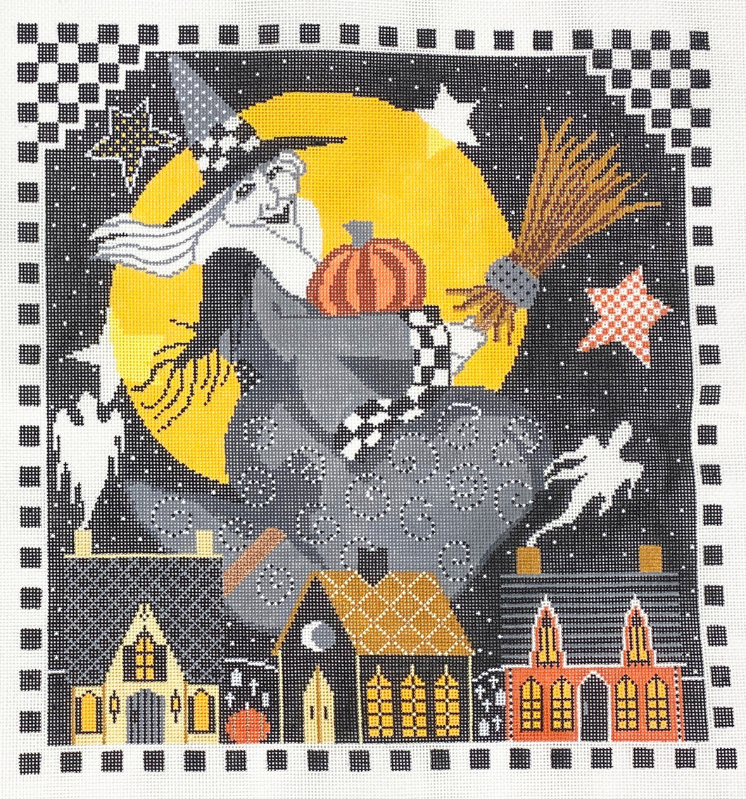 witch with pumpkin h125