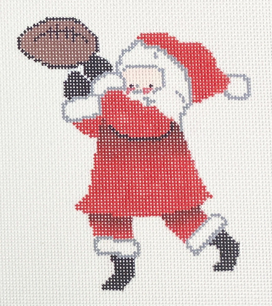 santa throwing football