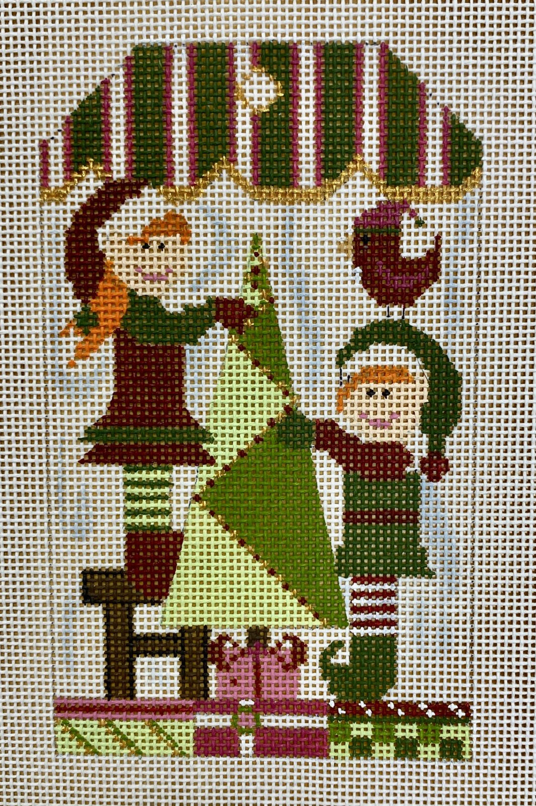 santa's helpers with stitch guide