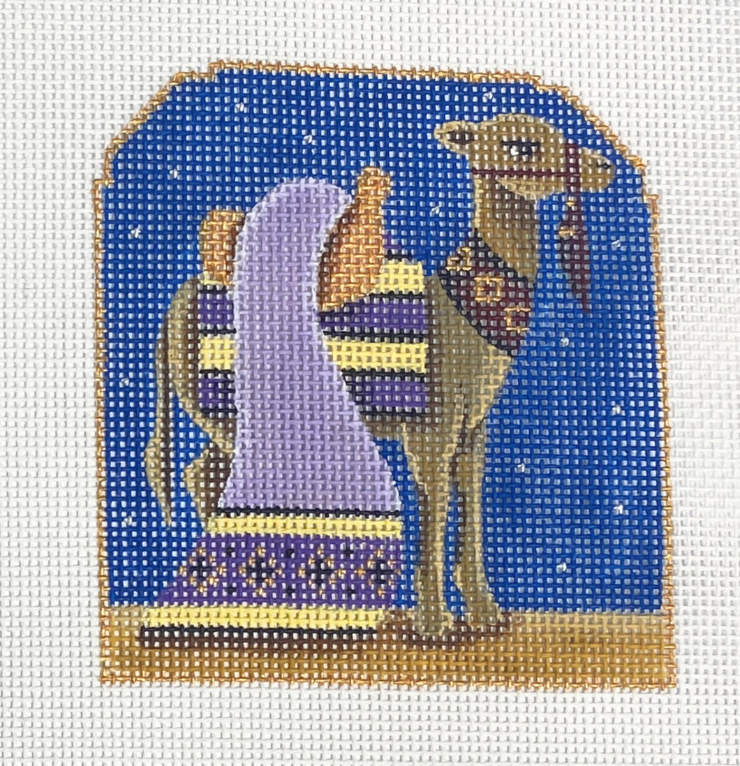 sky nativity set, lavender camel