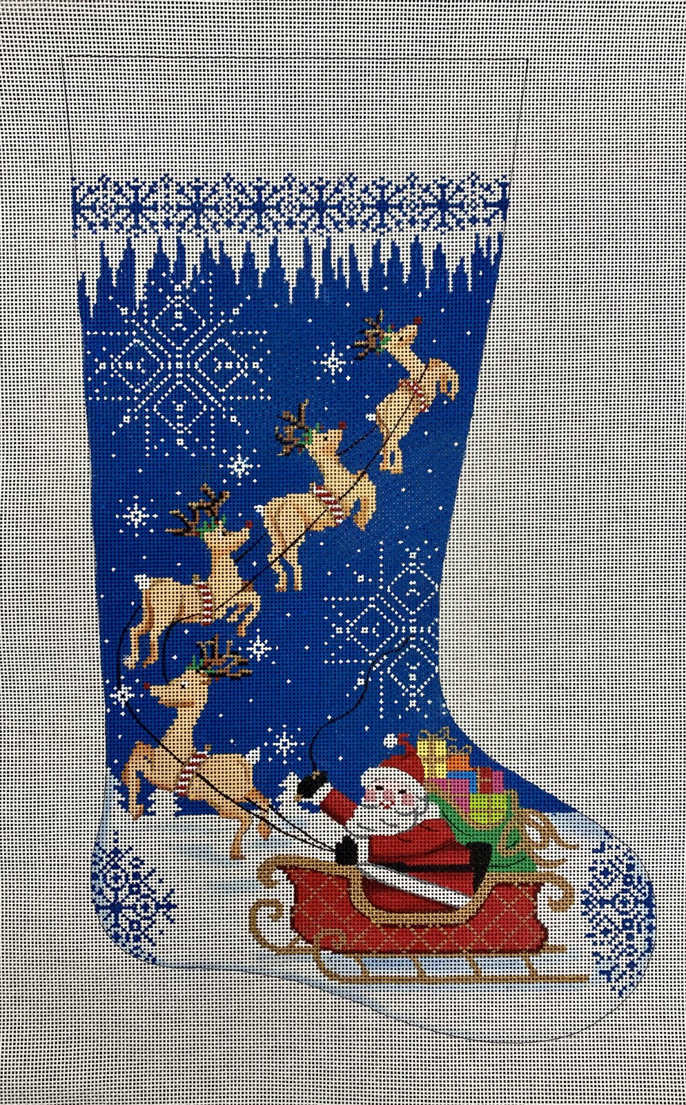 santa sleigh stocking