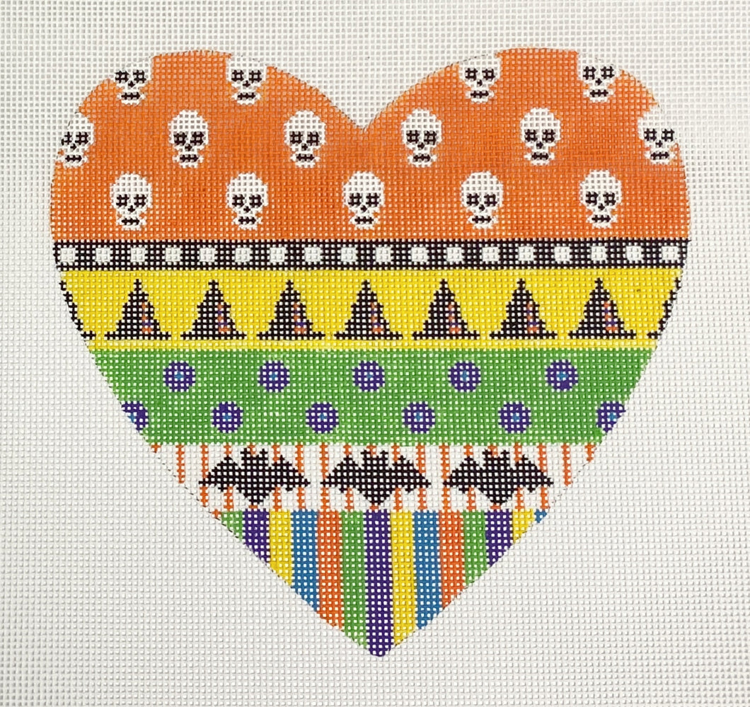 halloween heart - skulls
