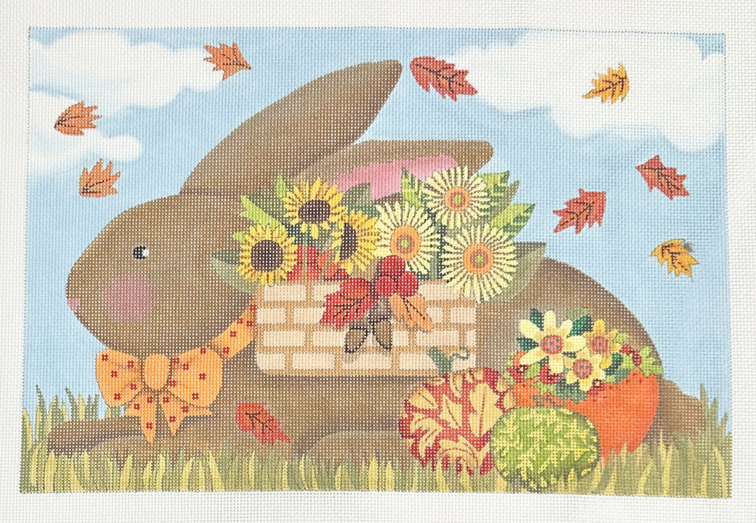 autumn basket bunny