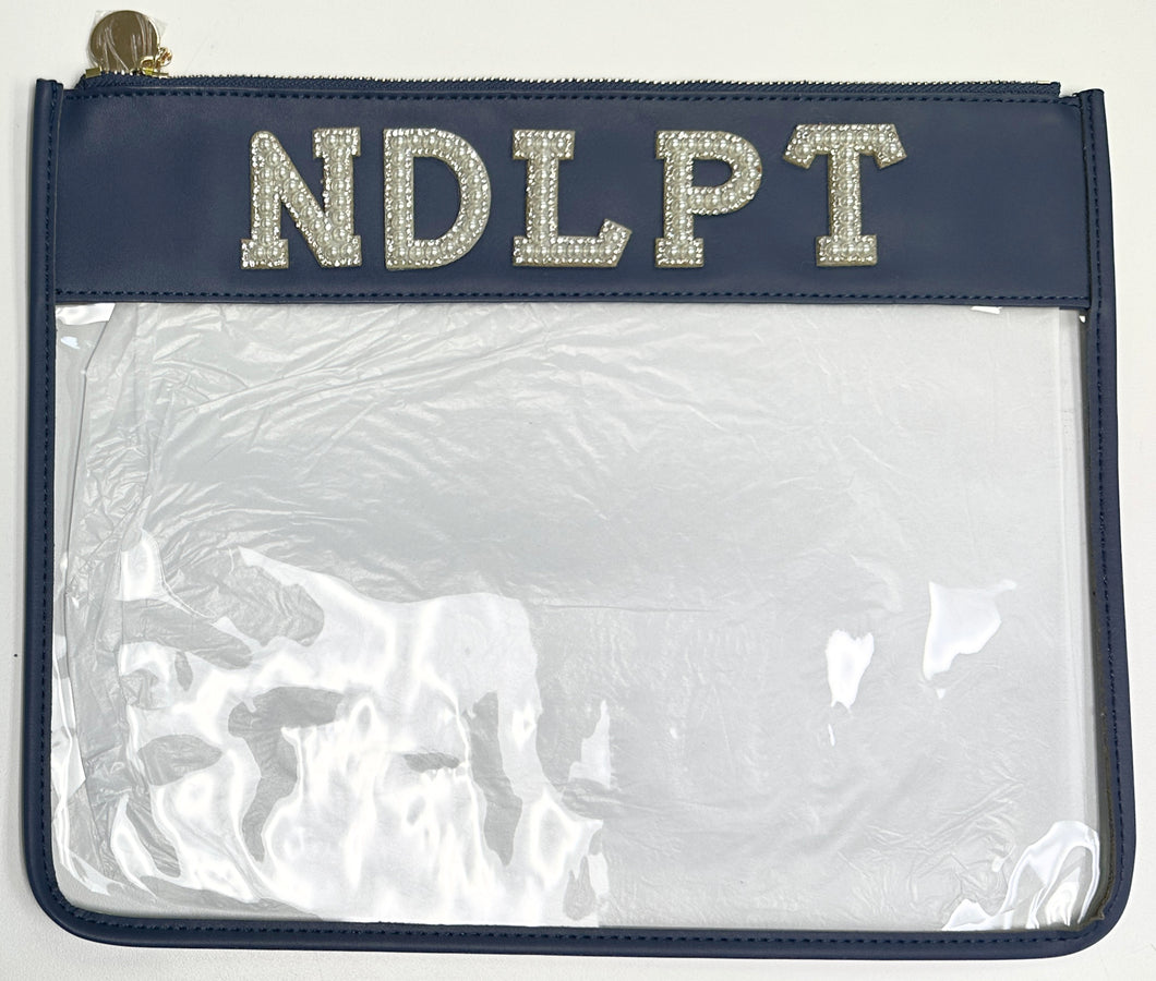 large pearl NDLPT pouch, navy