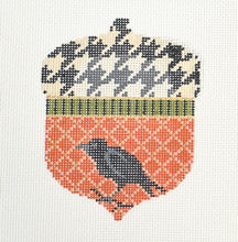 Load image into Gallery viewer, raven flies acorn with stitch guide
