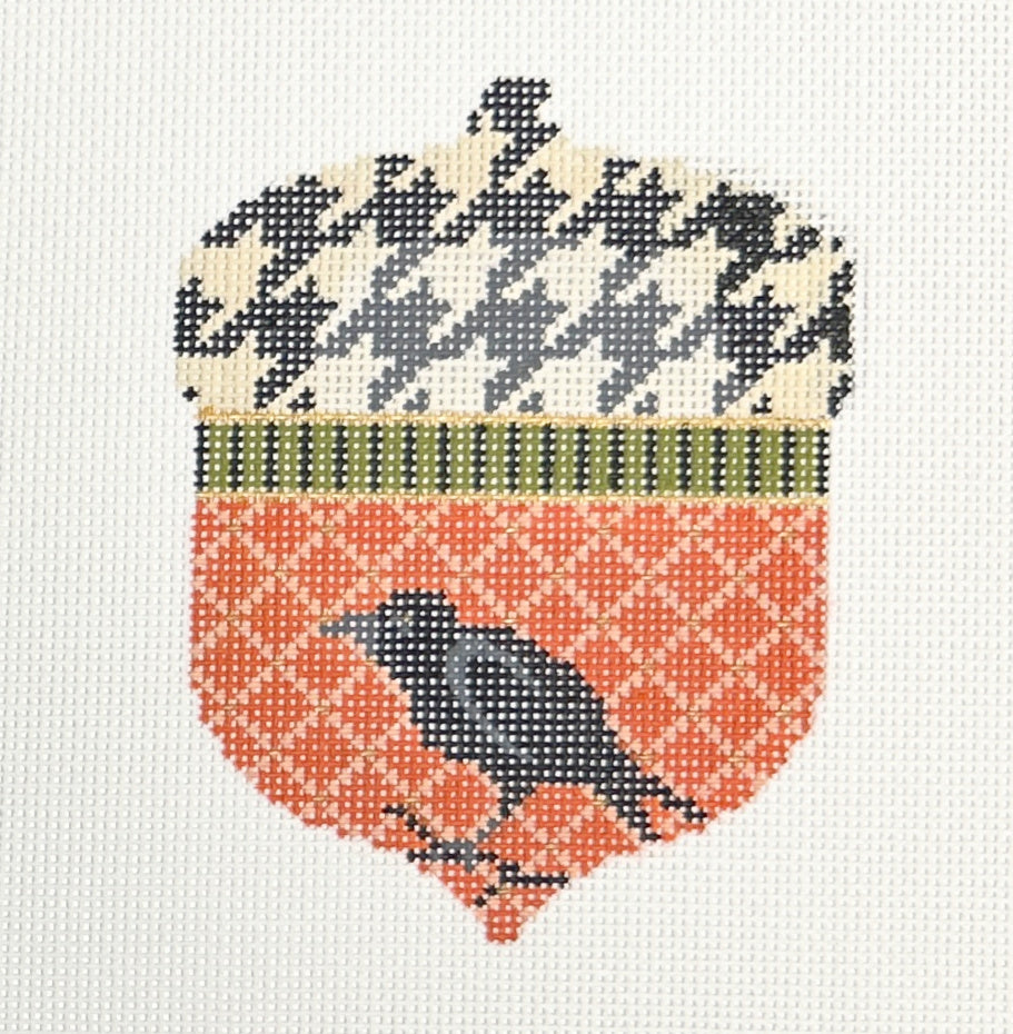 raven flies acorn with stitch guide