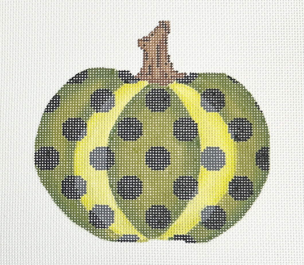 kiwi polka dot pumpkin