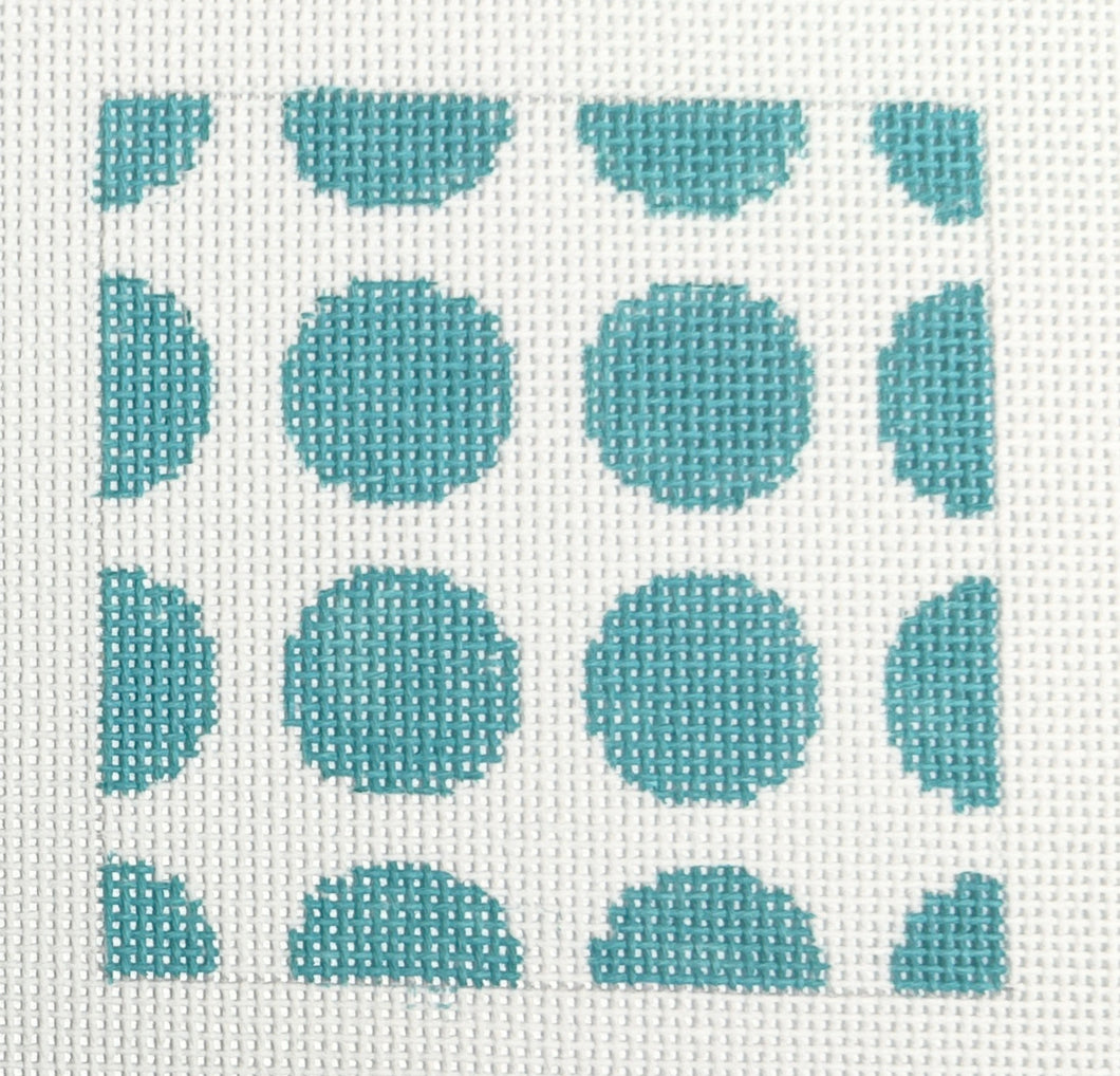 geometric dots/square, turquoise