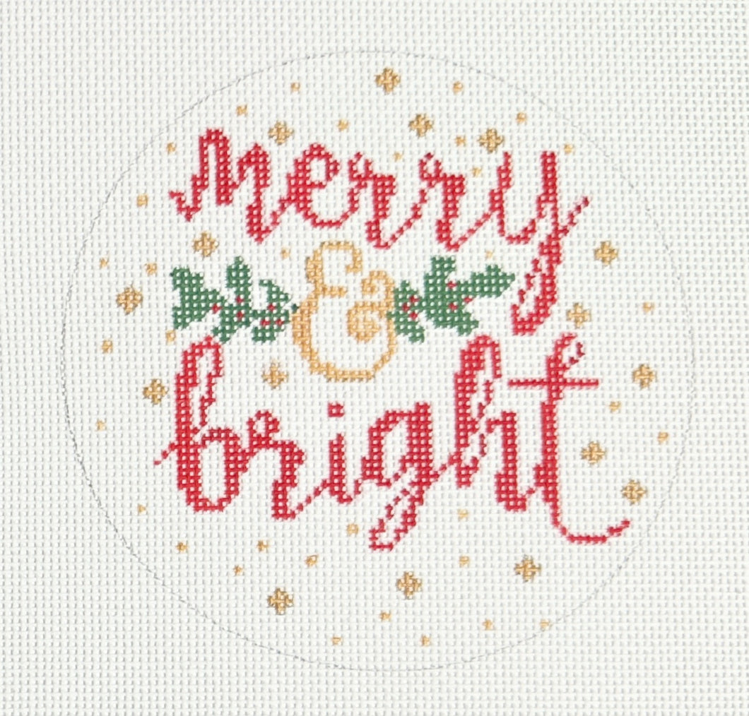 merry & bright ornament