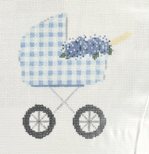 Load image into Gallery viewer, baby carriage, blue hydrangea
