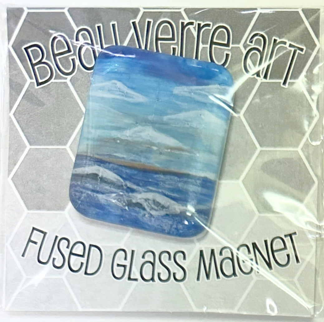 fused glass seascape needleminder